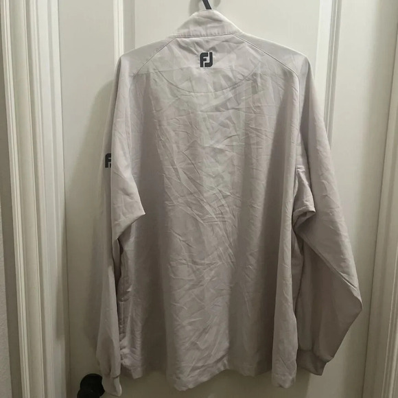 Footjoy Men's Full Zip Golf Tan Jacket SZ XL Performance Lightweight Outdoor - Picture 4 of 5